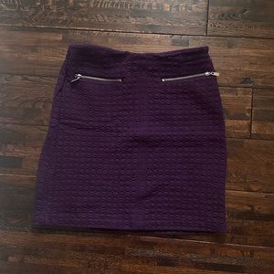 LA Brand Purple Elegant Zipper skirt